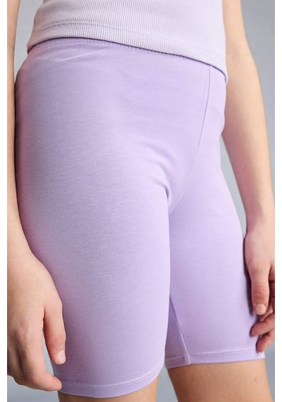 Defacto Kısa Boy Tayt Kız Çocuk B5591a826hspr252 Mor-pr252