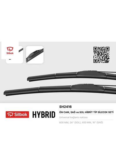 Silecek Süpürgesi 600/400mm Muz Tipi İ20 01/09 Skywell Et-5 10-20 Hyundaı I10 Ac3 09-19 Toyota Yarıs Sılbak Unıversal