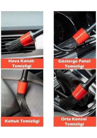 Araba Detaylı Temizlik Fırça Seti-9053769055829