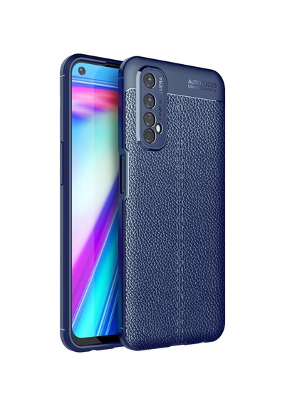 Gld-spt- Newface Realme 7 Kılıf Auto Focus Kapak - Lacivert