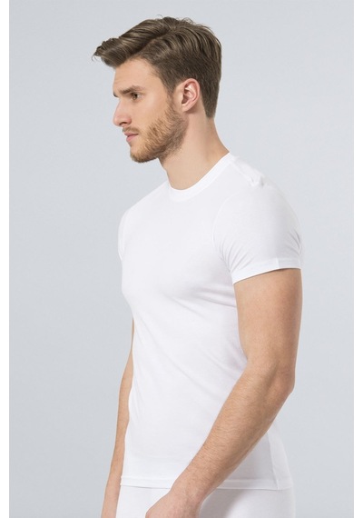 Türen Erkek Likralı T-shirt 164/beyaz 001