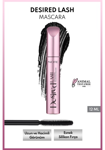 Desired Lash Mascara Uzunluk ve Yoğun Hacim Etkili Maskara - Siyah