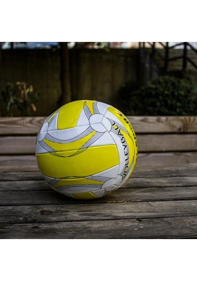 Voleybol Topu 270 Gr 5 Numara Voleybol Topu Dikişli Gri - Sarı