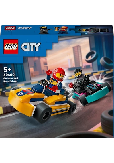 LEGO® City Go-Kartlar ve Yarış Sürücüleri 60400 5+ Yaratıcı Oyuncak Yapım Seti - 99 Parça
