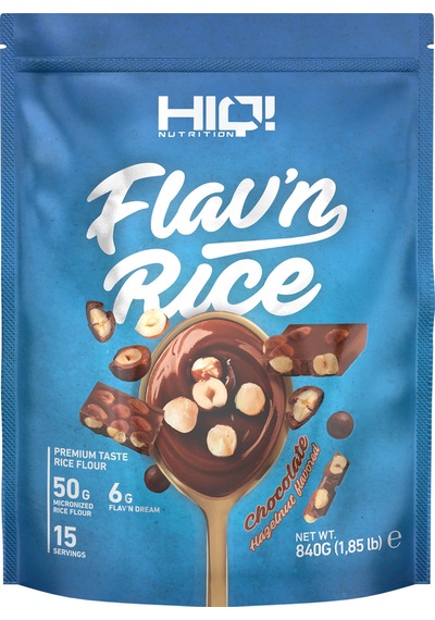 Hıq Flav'n Rice 840g Chocolate Hazelnut Flavored