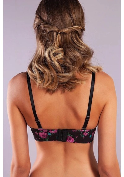 Gardenia Balconette Heavy Push Up Bra, Siyah Konforlu Ve Şık Sütyen Çok Renkli