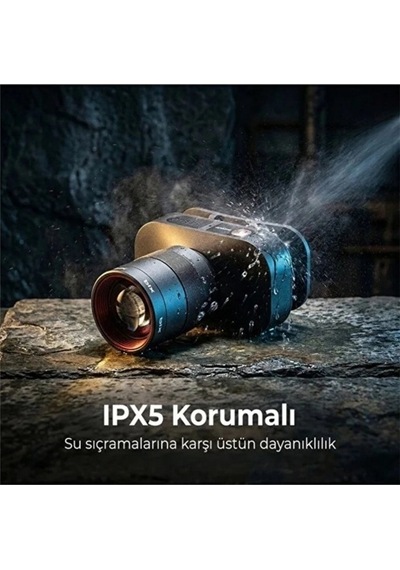 Bxt1fl 10w Şarj Edilebilir Kafa Feneri 750 Lümen 2500mah 4 Işık Modlu Zoom Özellikli Led Kafa Çok Renkli