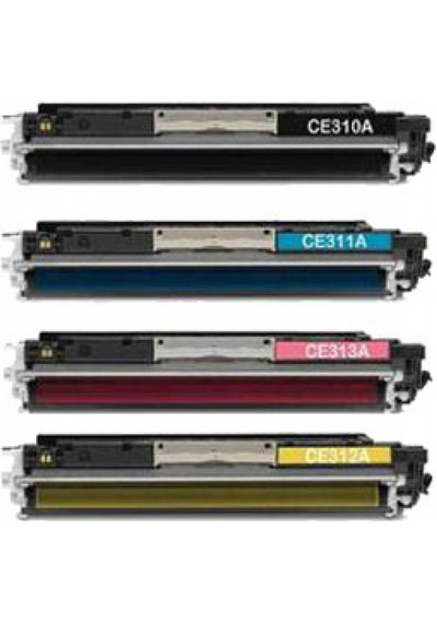 Hp Ce310A Uyumlu Takım Toner 4'Lü Set | 126A | Cp1025 | M275Nw