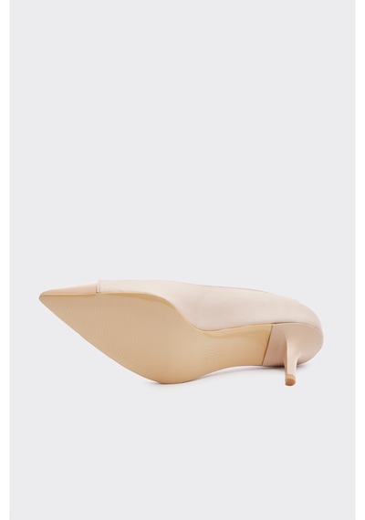Derinet Kısa İnce Topuk Kadın Stiletto Ten Ten
