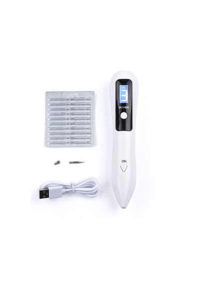 Profesyonel 9 Kademe Dijital Laser Plazma Plasma Pen Kalem Beyaz