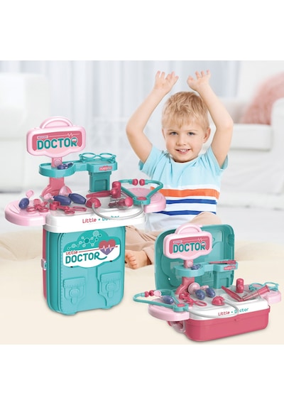 Ogi Mogi Toys Doktor Oyun Seti Eğitici 2 Si 1 Arada Sırt Çantası
