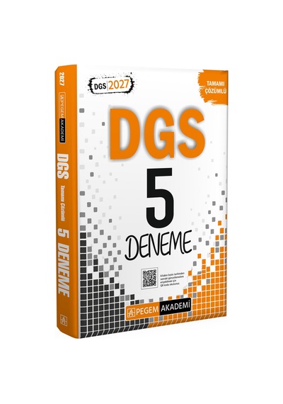 Pegem 2027 Dgs Tamamı Çözümlü 5 Deneme Pegem Akademi Yayıncılık