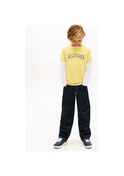 Tommy Hilfiger Sarı Erkek Çocuk Baskılı T-shirt Kb0kb10420zgp Sarı
