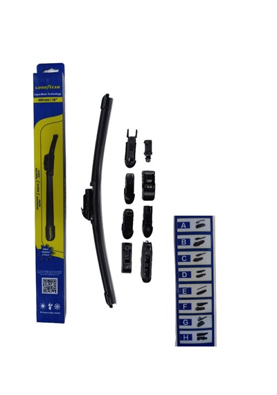 400mm Ön Silecek Süpürgesi Goodyear 8 Aparatlı