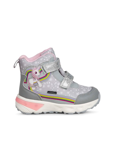 Buckhead Unicornie Buck3033-bh004 Işıklı Su Geçirmez Çocuk Botu - Gri Gri