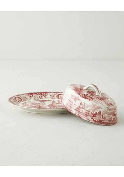Preston Stoneware Sunumluk 23,5x16x10 Cm Bordo