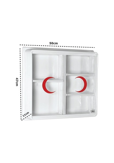 Büyük Plastik Ecza Dolabı 50 x 47 x 11 CM 157