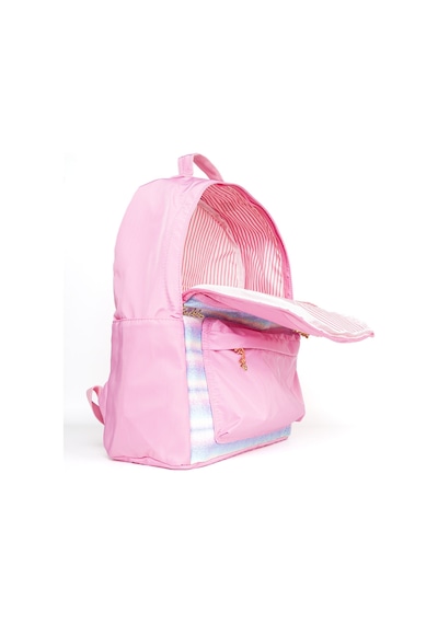 Çok Gözlü Sırt Çantanızla Okul Günlerinizi Renklendirin Pembe-1332 Pembe