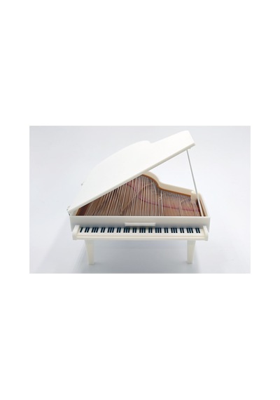 Diyez Müzik Grand Piyano Beyaz Biblo