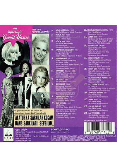 En İyileriyle Gönül Yazar CD