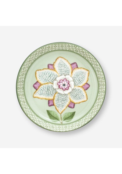 Yeşil Porselen Çay Tabağı 9 Cm