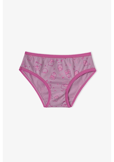 Penti Kız Çocuk Pembe Sevimli Party Pamuklu 5li Slip Külot