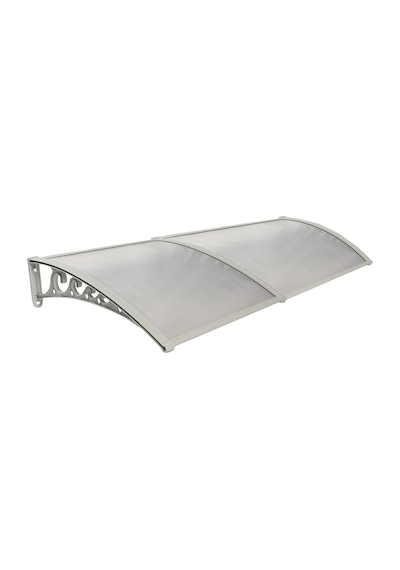 Plastik Ayak 6mm Levhalı Pratik Sundurma 100x240 Cm Gri