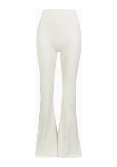 Because Of Alice Base Sculpting Flared Leggings Şekillendirici Yüksek Bel Bol Paça Kadın Tayt Krem