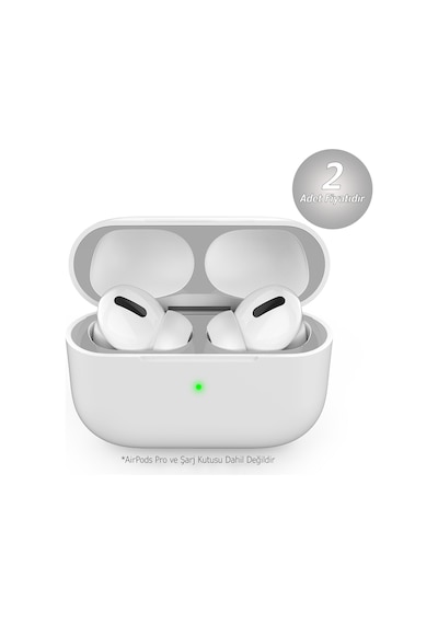 Airpodspro Temizleme Kulaklık Tozuna Son 2 Adet Koruyucu Sticker Gümüş