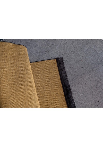 Jassrug Saçaklı Dokuma Kilim 120x180 Hardal