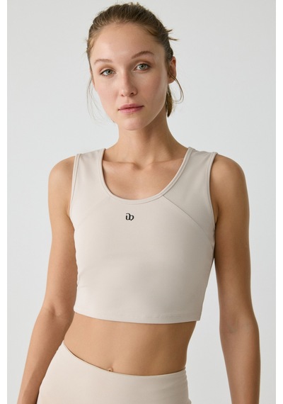 Urban Beat Nayla Kadın Tank Top Sportswear Taş Rengi Büstiyer Taş