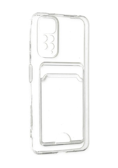 Xiaomi Redmi Note 11 Kılıf Kart Şeffaf Silikon - Şeffaf Seffaf