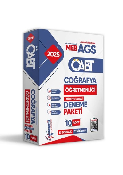 2025 Meb-ags Öabt Yeni Sistem Coğrafya Öğretmenliği 10lu Paket De