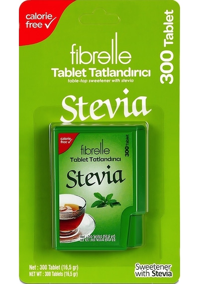 Fibrelle Stevialı Tablet Tatlandırıcı 300'lük Kutu