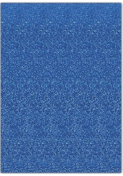 Yapışkanlı Simli Eva 50x70 Mavi Rulo Şeklinde - 4 Adet