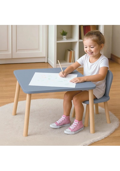 Bee Smart Gri Naturel 1 Sandalyeli Set - Standart Diğer