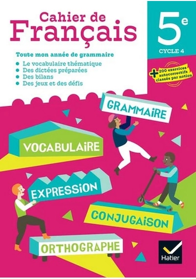 Mon Cahier De Français 5e Cycle 4