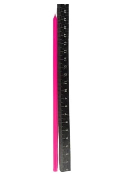 Şeker Pembe Çubuk Mum 20 Cm 6 Adet 50 x 22