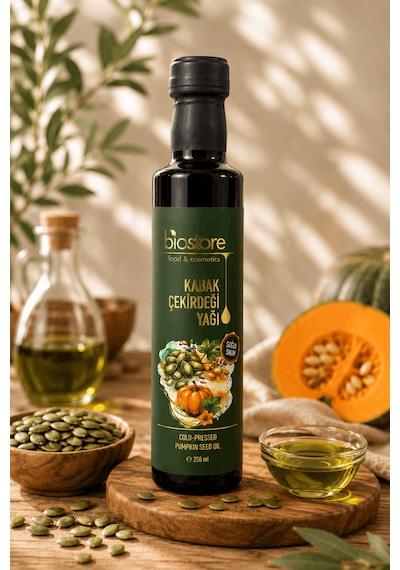 Biostore Soğuk Sıkım Kabak Çekirdeği Yağı 250 Ml