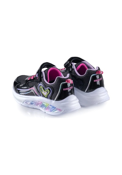 Marcokids Marco Kids Kız Çocuk Işıklı Spor Ayakkabı Siyah 26y314