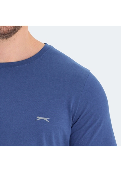 Slazenger ROSALVA Erkek  Saks Mavi Tişört