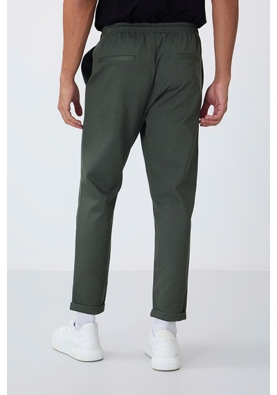 Tommy Life Haki Yüzeyi Dokulu Standart Fit Erkek Eşofman Alt - 82154