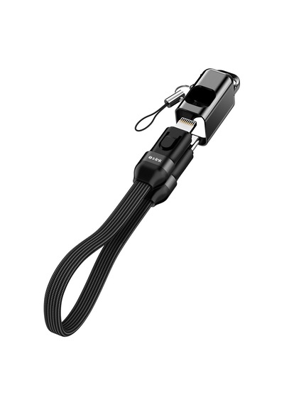 S-link Armor Cl-020 30w 20 Cm Type-c To Lightning Pd Örgülü Metal Başlıklı Siyah Hızlı Şarj Kablosu 1