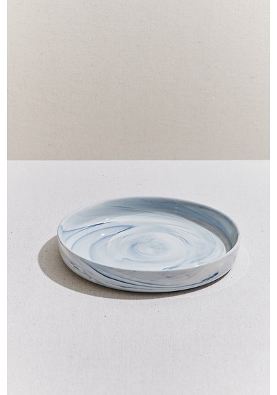Pasabahce Marble Porselen Pasta Tabağı Mavi - 1 Adet