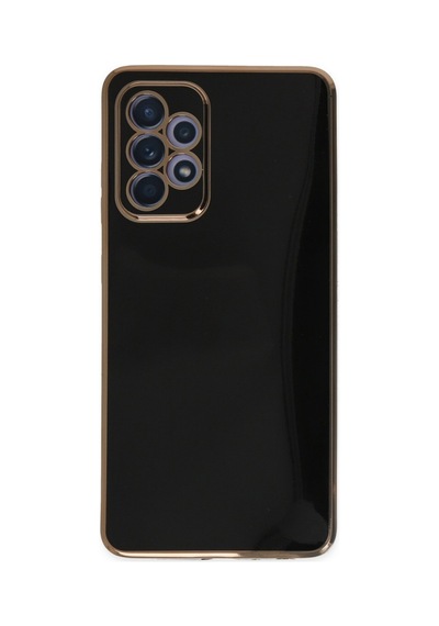 Samsung Galaxy  Uyumlu,  A52 Kılıf Volet Silikon - Siyah
