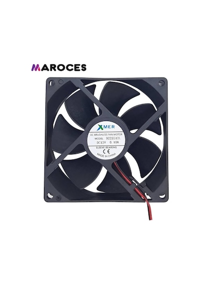 92X92X25 2P 9Cm 25Mm 12V 2 Uçlu Fan 92X92X25 2P 9Cm 25Mm 12V 2 Uçlu Fan