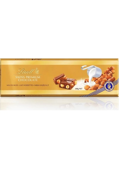 Lindt Sütlü Fındıklı İsviçre Çikolatası 300 G