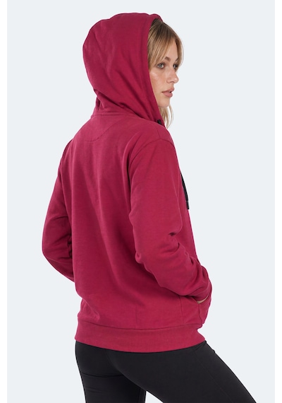 Slazenger Flores Kadın Kapüşonlu Fuşya Sweatshırt