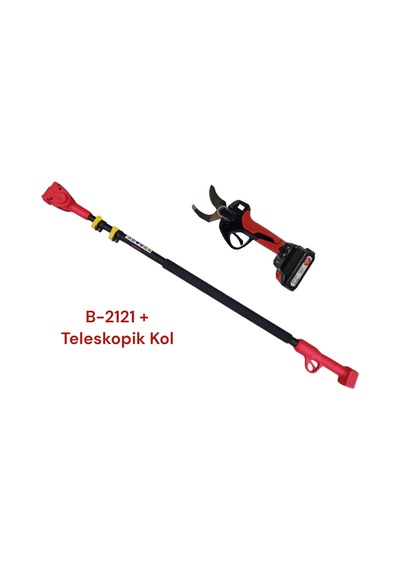 B-2121 Akülü Budama Makası 42mm Teleskopik Kol
