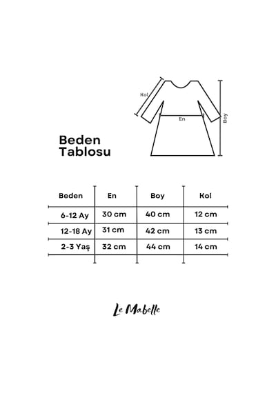 Le Mabelle Kırmızı Gül Detaylı Kız Bebek Elbise - Elina Kırmızı